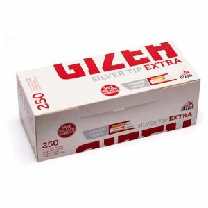 250 Tubes cigarettes Gizeh Silver Tip Extra (Filtres Papier)